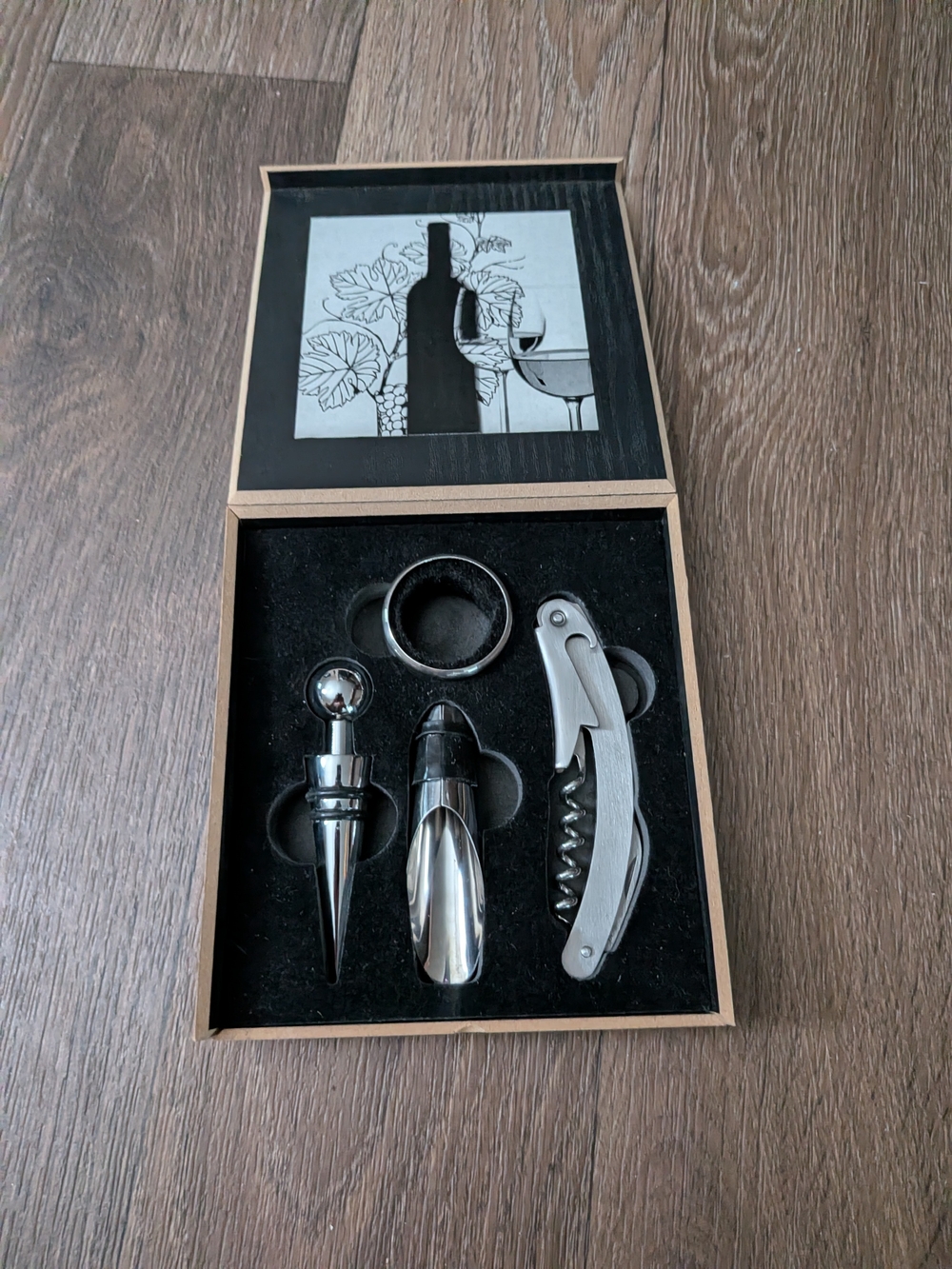 Stainless Steel Wine Accessory Set - Silver - Picture 3 of 3